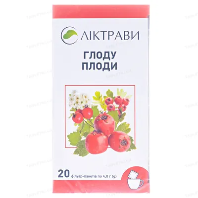 Глоду плоди по 4 г №20 у філ.-пак.