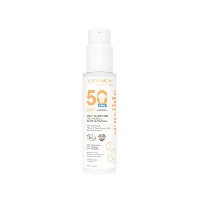 Спрей Alphanova Organic Sun SPF50 органічний сонцезахисний для дітей від народження, 100 г
