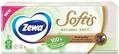 Хусточки паперові Zewa Softis Natural Soft 4 шари, 9 шт х 10 уп