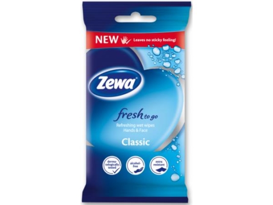 Салфетки влажные Zewa Classic, 10 шт