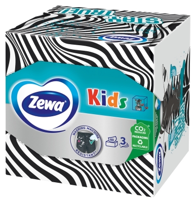 Серветки косметичні Zewa Kids 3 шари, 60 шт