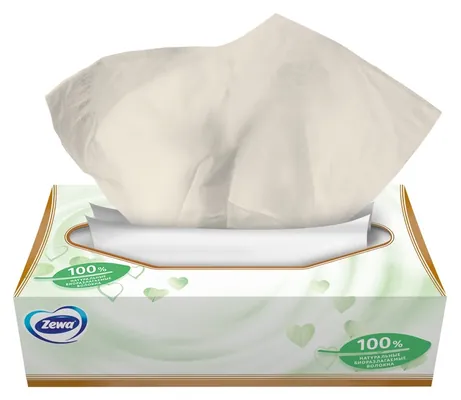 Серветки косметичні Zewa Softis Natural Soft 4 шари, 80 шт