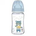 Пляшечка Canpol Babies Easystart Bonjour Paris 35/232_blu антиколікова з широким отвором, синя, 240 мл