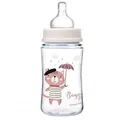 Пляшечка Canpol Babies Easystart Bonjour Paris 35/232_pin антиколікова з широким отвором, рожева, 240 мл