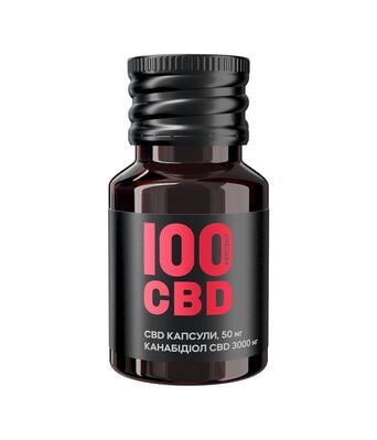 Каннабидиол 100%CBD, мягкие желатиновые капсулы по 50 мг во флаконе №60