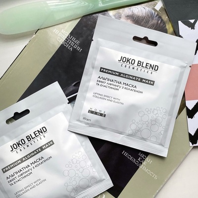 Маска для лица Joko Blend альгинатная эффект лифтинга с коллагеном и эластином, 20 г