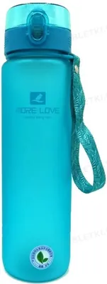 Пляшка для води Casno More Love MX-5041 синя, 1050 мл