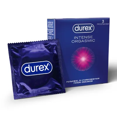 Презервативи латексні Durex Dual Extase рельєфні з анестетиком, 3