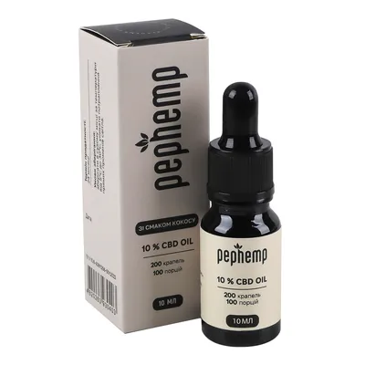Олія Pephemp CBD Isolate 10% зі смаком кокосу, 10 мл