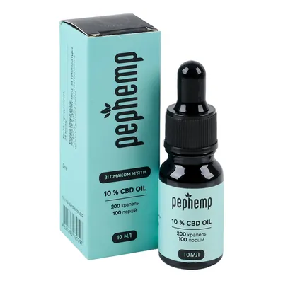 Олія Pephemp CBD Isolate 10% зі смаком м'яти, 10 мл