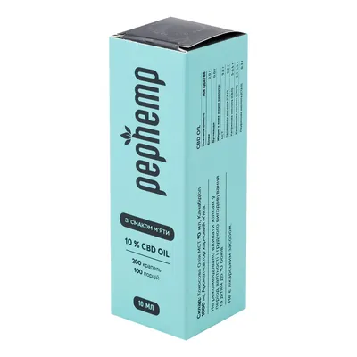 Олія Pephemp CBD Isolate 10% зі смаком м'яти, 10 мл