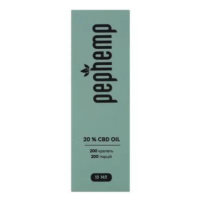 Олія Pephemp CBD Isolate 20% з нейтральним смаком, 10 мл