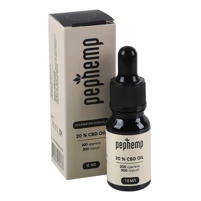 Олія Pephemp CBD Isolate 20% зі смаком кокосу, 10 мл