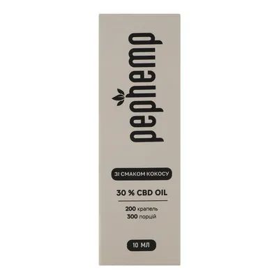 Олія Pephemp CBD Isolate 30% зі смаком кокосу, 10 мл