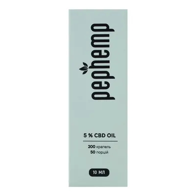 Олія Pephemp CBD Isolate 5% з нейтральним смаком, 10 мл