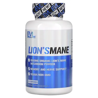 Їжовик гребінчастий EVLution Nutrition Lion's Mane вег. капсули №60