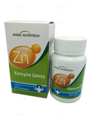 Капсули Цинку Angel Nutritech капсули по 0.375 г №90