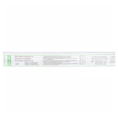Катетер урологічний Medicare Nelaton Catheter типу Нелатон чоловічий, 12 Fr, білий, 1 штука