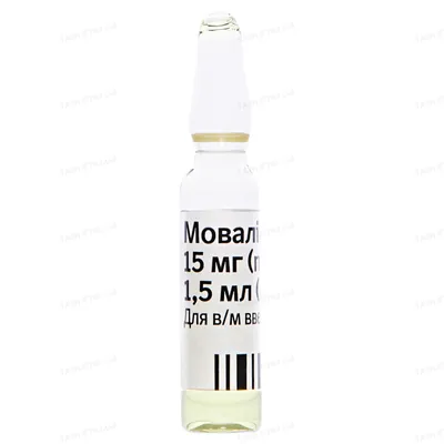 Моваліс розчин д/ін. 15 мг/1.5 мл по 1.5 мл №5 в амп.