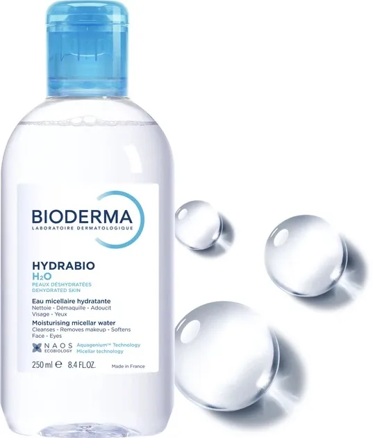 Лосьйон міцелярний Bioderma Hydrabio H2O для чутливої збезводненої шкіри, 250 мл