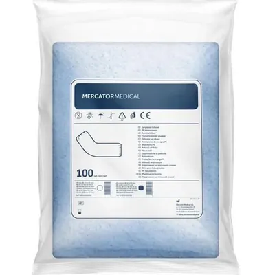 Нарукавники Mercator на плівковій основі, блакитні, 100 штук