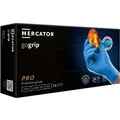 Рукавички господарчі Mercator Pro GoGrip нітрилові без пудри нестерильні, блакитні, розмір M, 50 штук