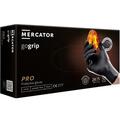 Перчатки хозяйственные Mercator GoGrip PRO нитриловые без пудры нестерильные, черные, размер XXL, 50 штук