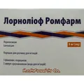 Лорноліоф Ромфарм порошок для р-ну д/ін. по 8 мг №5 у флак. з р-ком