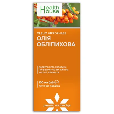 Обліпихова олія Health House, 100 мл