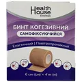 Бинт когезивний Health House Essentials самофіксуючий 6 см х 4 м