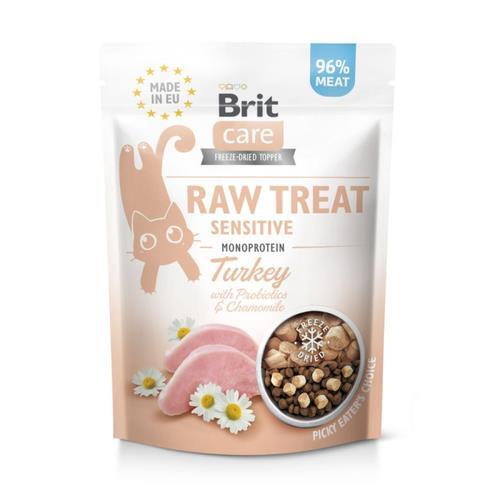 Лакомство для кошек Brit Care Raw Treat Sensitive с индейкой, 40 г