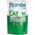 Корм вологий для котів Monge Grill Adult Cat Rabbit із кроликом шматочки в желе, 85 г