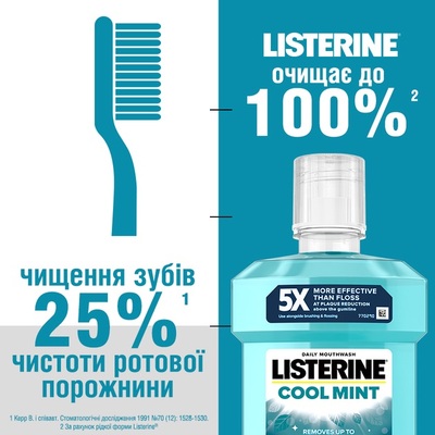Ополаскиватель для полости рта Listerine Cool Mint Свежая мята, 500 мл
