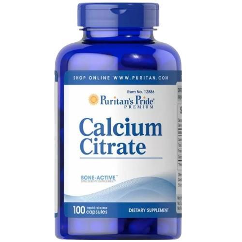Кальций цитрат Puritan's Pride Calcium Citrate, 100 капсул