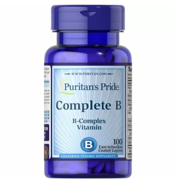 Комплекс витаминов группы В Puritan's Pride Complete B, 100 каплет