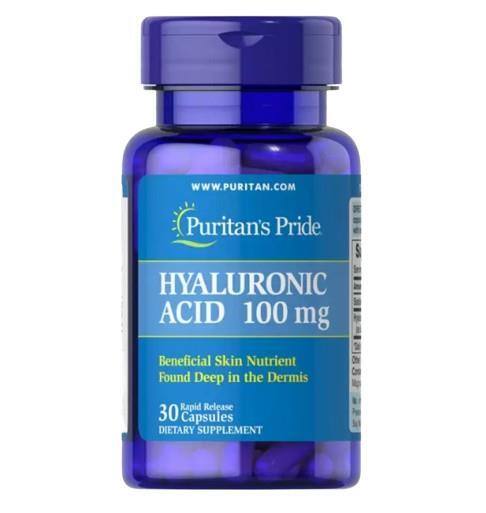 Гиалуроновая кислота Puritan's Pride Hyaluronic Acid 100 мг, 30 капсул