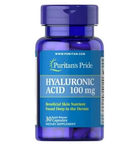 Гіалуронова кислота Puritan's Pride Hyaluronic Acid 100 мг, 30 капсул