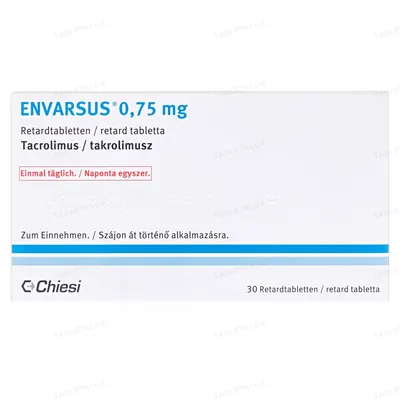 Енварсус таблетки прол./д. по 0.75 мг №30 у пак.