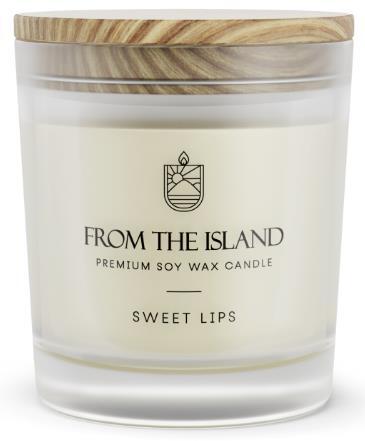 Ароматическая свеча From the Island Sweet lips Малина и Роза, 250 мл