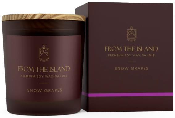 Ароматическая свеча From the Island Зимний Виноград Snow Grapes, 250 мл