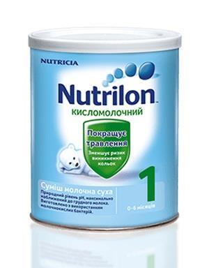 Смесь сухая молочная Nutrilon Кисломолочный 1 для питания детей с 0 до 6 месяцев, 400 г