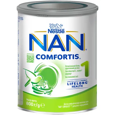 Суміш суха молочна NAN 1 Comfortis початкова для дітей з народження, 800 г