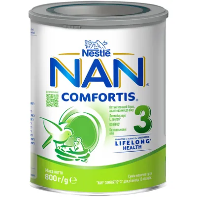 Суміш суха молочна NAN 3 Comfortis для дітей від 12 місяців, 800 г