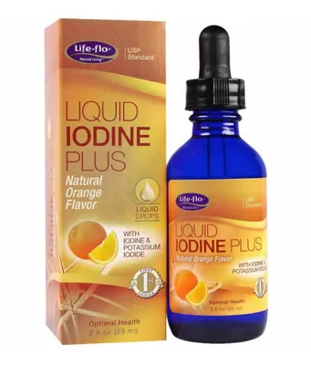 Йод плюс Life Flo Liquid Iodine Plus зі смаком апельсина, 59 мл