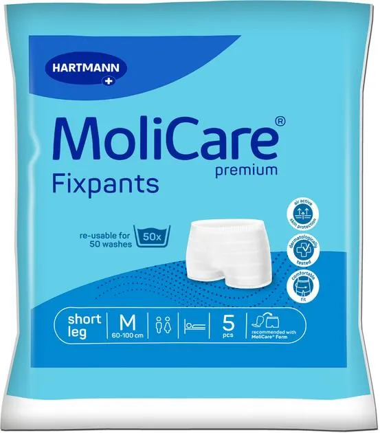 Штанці сітчасті MoliCare Premium Fixpants для фіксації прокладок, короткі, розмір M №5