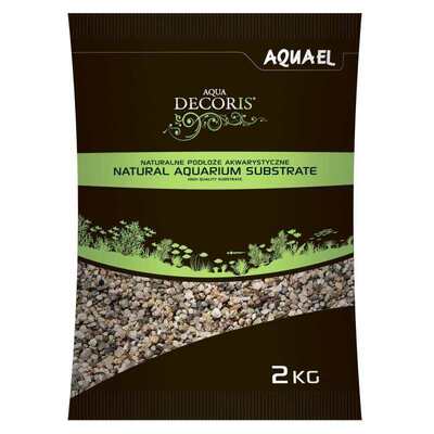 Грунт для аквариума AquaEL Natural Aquarium Substrate натуральный многоцветный (1,4-2 мм), 2 кг