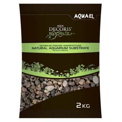 Грунт для аквариума AquaEL Natural Aquarium Substrate натуральный многоцветный (5-10 мм), 2 кг