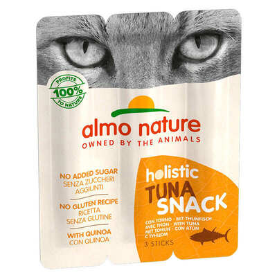 Ласощі Almo Nature Holistic Snack Палички жувальні з тунцем для котів, 3 шт