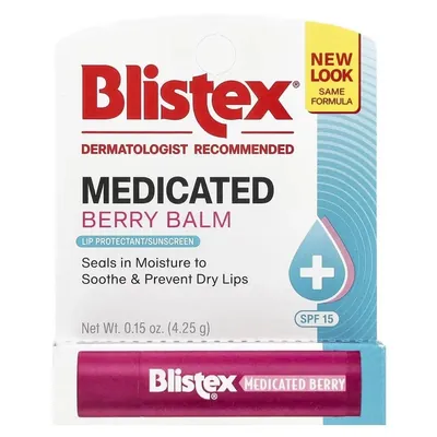 Бальзам для губ Blistex Загоюючий із сонцезахисним фільтром SPF 15 ягоди, 4,25 г
