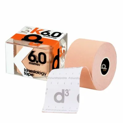 Кінезіо тейп D3 K6.0 6 м х 5 см, бежевий
